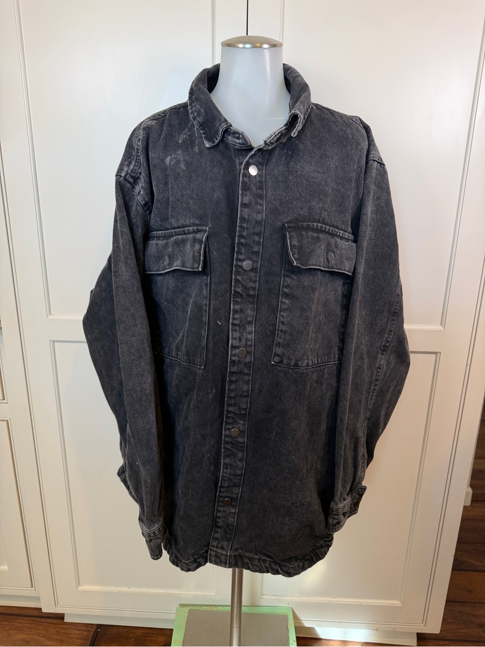 No Boundaries Black Oversized Fit Denim Jacket XL